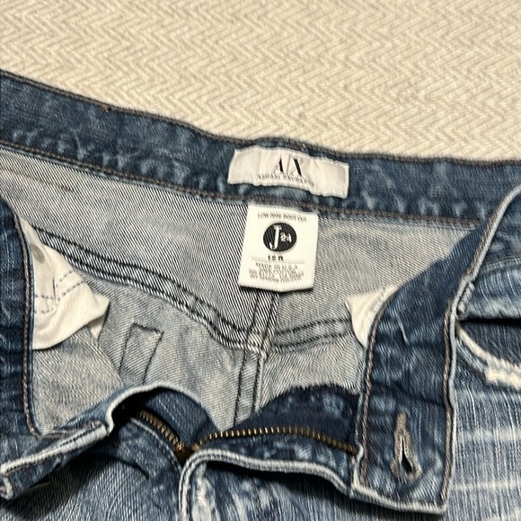 Armani Exchange Light Blue Jean Shorts.  Size 12 - Picture 10 of 12